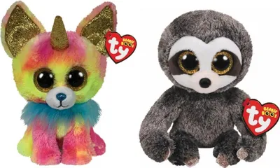 Produktbild von Ty - Stofftiere - Beanie Boo's - Yips Chihuahua & Dangler Sloth