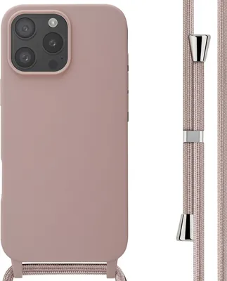 Produktbild von imoshion SilikonHülle mit Band iPhone 16 Pro Max - Sand Pink