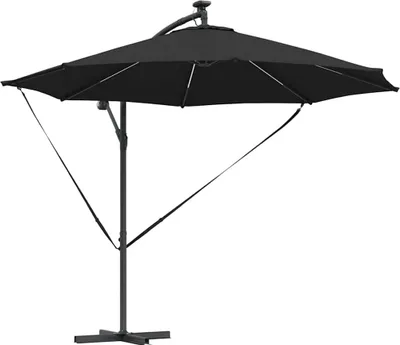 Obrázok produktu pre Slnečník vidaXL 294 x 294 x 248 cm, polyester a hliník, čierny