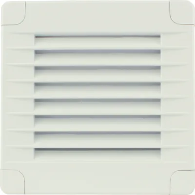 Produktbild von Lüftungsgitter Gitter Abluftgitter Lamellengitter Belüftung Entlüftung Zuluftgitter Ablufteckig 100 x 100 mm Insektenschutz wählbar weiß nein