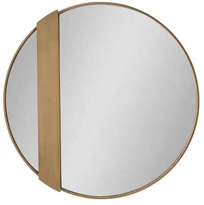 Produktbild von Eleganter Runder Wandspiegel Stilvoller Rahmen Schlafzimmer Spiegel