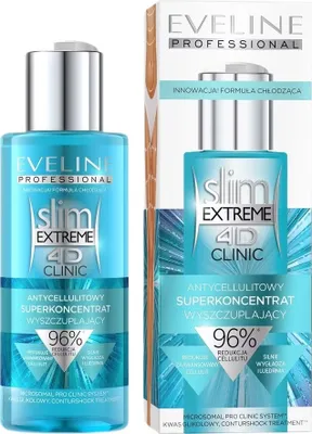 Zdjęcie produktu dla Eveline Cosmetics Slim Extreme 4D Clinic Antycellulitowy superkoncentrat wyszczuplający, 150 ml