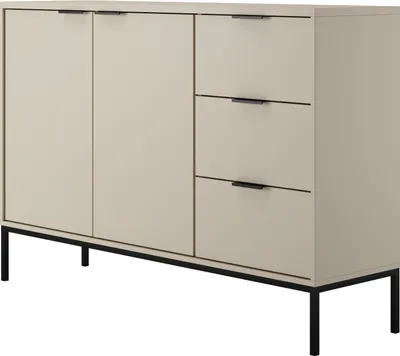 Zdjęcie produktu dla Komoda AUSTIN 150 kaszmir/czarna