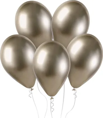 Zdjęcie produktu dla Balony chromowane Szampańskie, GB120, 33 cm, 50 szt.