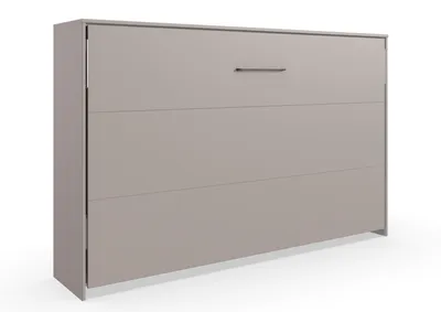 Produktbild von Schrankbett >BAHAMAS< Liegefläche 120x200cm, SAHARAGRAU - 212x134x43cm (BxHxT)