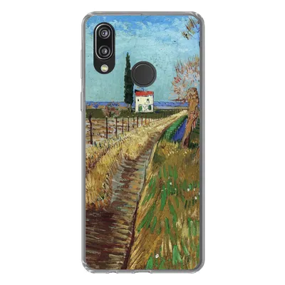 Produktbild von MuchoWow® Handyhülle Schutzhülle Hülle für Huawei P20 Lite (2020) Weg durch ein Weidenfeld - Vincent van Gogh Silikon Softcase Handy Hülle - Kartenhalter