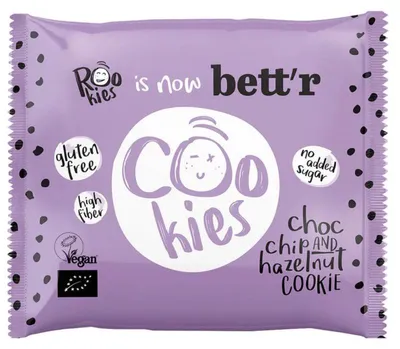 CIASTKO Z CZEKOLADĄ I ORZECHAMI LASKOWYMI BEZ DODATKU CUKRÓW BIO 40 g - BETT'R