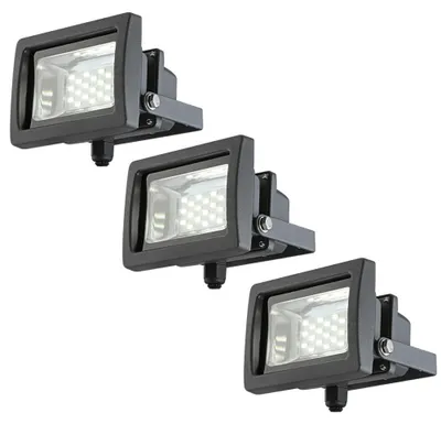 Produktbild von 3er Set LED Baustrahler, schwenkbar, IP65, B 11,5 cm