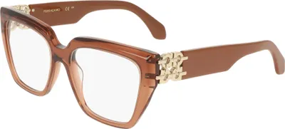 Produktbild von Ferragamo SF3041E Transparent caramel 53/16/140 Damen Brillen