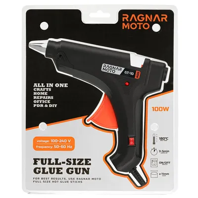 Produktbild von RAGNAR MOTO 100W Heißklebepistole mit Präzisionsdüse und Schalter – für 11 mm Sticks – ideal für DIY, Reparaturen, Kunst & Modellbau
