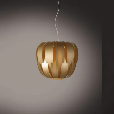 Immagine prodotto di Sospensione Moderna 2 Luci Queen In Polilux Oro D60 Italy