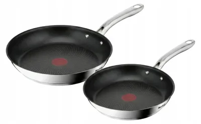 Produktbild von Pfannenset TEFAL Infinite Edelstahl 28 cm und 30 cm Induktion Antihaft