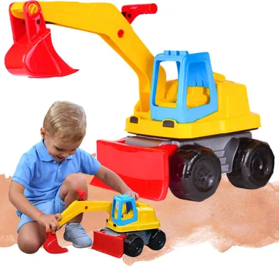 Produktbild von Baggerlader Bulldozer Bauspielzeug Auto Kunststoff Auto für Kinder 6290