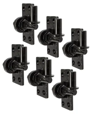 Zdjęcie produktu dla Alberts 835910 Zacisk przykręcany, regulowany w zakresie 20 mm, ocynkowany na czarno, rozstaw Ø16 mm, płytka 105 x 45 mm, zestaw 6 szt