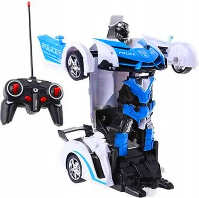 Immagine prodotto di Auto Polizia Trasformabile Telecomandato ROBOCAR