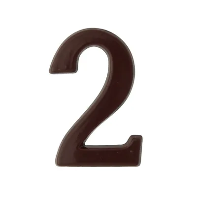 Produktbild von DOMINO Hausnummer Briefkasten Selbstklebend – 2 | 3D Türnummer Adressnummern Aufkleber | Hausnummern Klebend | Klebezahlen Wetterfest | Zahlen zum Aufkleben | Hausnummernschild | ZNAL | BRONZE