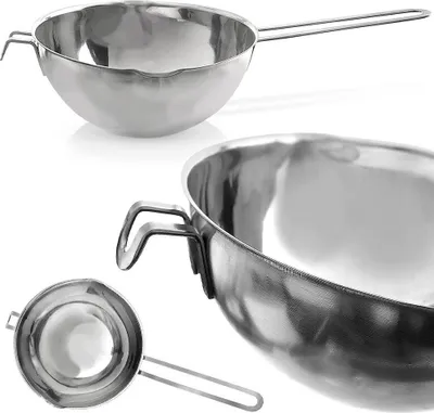 Produktbild von Schüssel zum Schmelzen von Schokolade, Wachs, Metall, Stahl, 1,2 l ORION 120296