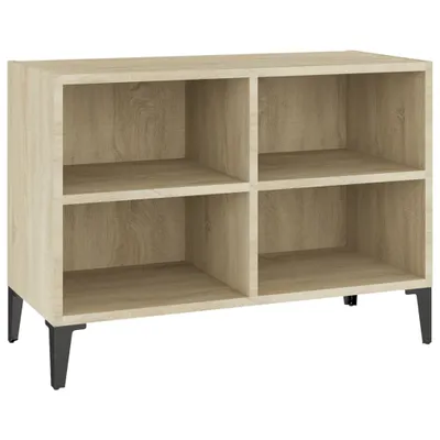 Zdjęcie produktu dla vidaXL Szafka pod TV z metalowymi nóżkami dąb sonoma 69,5x30x50cm