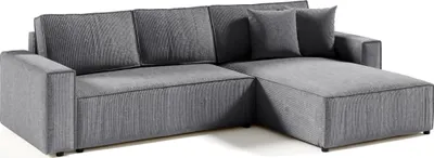 Produktbild von Intenso Ecksofa mit Schlaffunktion Poso L, Dunkelgrau