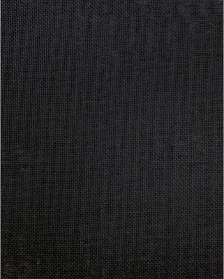 Immagine prodotto di Tessuto Evenweave Permin Linen Precut 28 ct. 076 colore 99 Nero, tessuto per ricamo 100% lino 46x46 cm