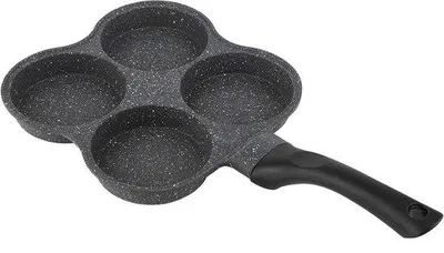 Immagine prodotto di Padella elettrica in Vetroceramica con 4 fori e manico rimovibile, 36x19 cm, per uova e pancake