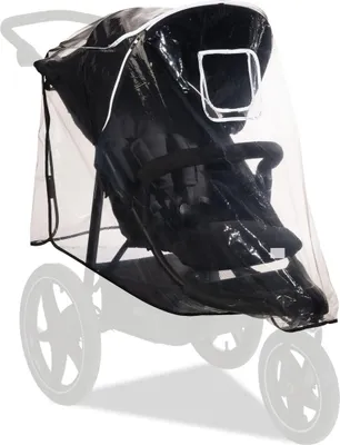 Produktbild von hauck Universal Regenschutz für Dreirad Kinderwagen 58 x 48 x 90 cm, Reflektierend, Kontakt & Belüftungs Fenster, Kompatibel mit Runner & Runner 2, Einfache Klettverschluss Befestigung (Transparent)