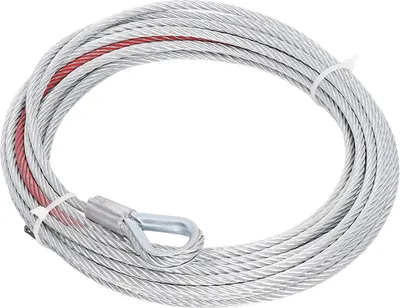 Immagine prodotto di cavo verricello 4500 lbs Cavo in acciaio inox diametro 5,5 mm lunghezza 10 m per verricelli da traino
