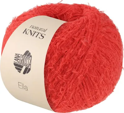 Produktbild von Lana Grossa ELLA 50 g Flauscheffektgarn mit charakteristischem Flauscheffekt 130 m Farbe 011 - Rot