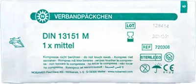 Produktbild von Noba Verbandpäckchen einzeln steril 10 Stück Größe S / DIN K