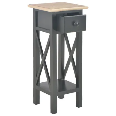 Image de Table d'appoint Noir 27 x 27 x 65,5 cm Bois