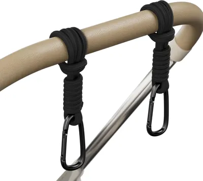 Imagen del producto de Mosquetones de aluminio Buggy Clips, juego de 2 unidades, universales para cochecitos