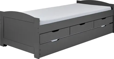 Produktbild von Inter Link Funktionsbett LENA 10C Grau Massivholz