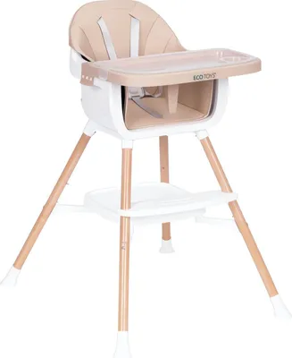 Obrázek produktu pro EcoToys HC508 Dětská jídelní židlička 2 v 1, béžová