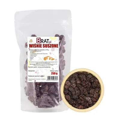 Zdjęcie produktu dla Wiśnia suszona 250g Brat.pl