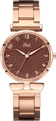 Produktbild von Elegante Damenuhr Fedelia in Gold und Braun – s Design KP33566