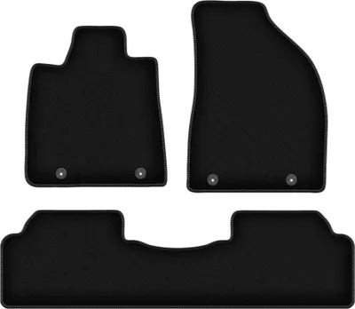 Obrázok produktu pre Velúrové autokoberce na mieru pre Lexus RX III Hybrid (2008-2015, SUV) černé, sada 4 ks, s úchyty
