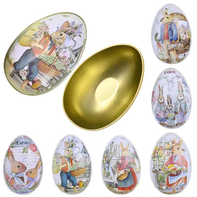Productafbeelding van Metal Cookie Tin voor Pasen