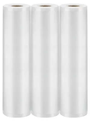 Image de Rouleaux de sacs de conservation sous vide - Lot de 3 - Pour appareils de mise sous vide - 20 x 500 cm