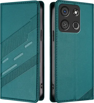 Immagine prodotto di Custodia per itel A05S, custodia a portafoglio in Finto cuoio con slot per carte e funzione stand Grün