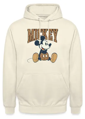 Produktbild von Mickey & Minnie Mickey Mouse Leo Look Uni Hoodie, L, Vanille-Milchshake