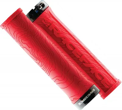 Image de Poignées Race Face Half Nelson 29 mm rouge avec blocage AC990060