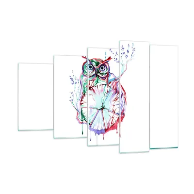 Produktbild von Bilder auf glas - Eule intelligent Geschöpf Kinder - 150x100cm - Glasbilder - Wandbilder - Kunstdruck - Wanddekoration aus Glas - Glas Bilder - Wandbild auf Glas - GEG150x100-2984