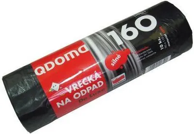 Zdjęcie produktu dla worki na śmieci 160l (10szt) 90x110cm CZARNE 28µ GRUBE