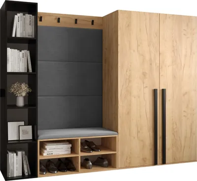 Produktbild von Garderobe MIRO Set 4 mit gepolsterten Paneelen Industrial Design