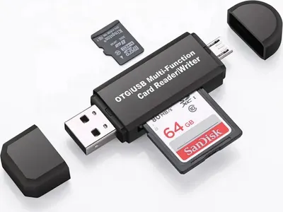Produktbild von Kartenleser Speicherkartenleser Micro SD Card Reader Micro USB 2.0 OTG Adapter