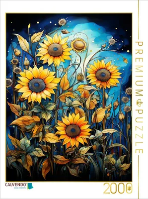 Produktbild von CALVENDO Puzzle Sonnenblumen | 2000 Teile Lege-Größe 90x67cm Foto-Puzzle für glückliche Stunden