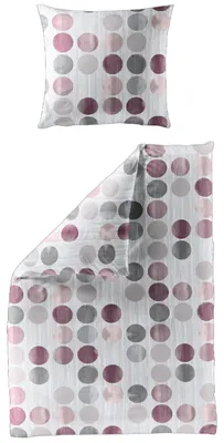 Produktbild von BIERBAUM Bettwäsche Biber fraise  135x200cm, mit 1 Kissen  Bettbezug