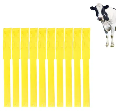 Vieh-Identifikationsbänder, 10 Stück, Kunststoff, Beinbänder für Nutztiere