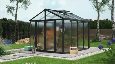 Obrázek produktu pro Vitavia "Zeus Comfort 8100" skleník černý 8,1 m² 16 mm HKP