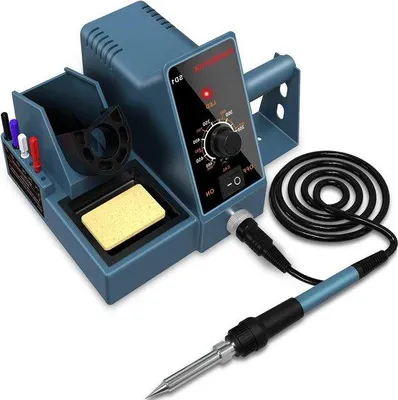 Obrázok produktu pre Profesionálna zváračka 60 W v sade – regulácia teploty 200–480 °C – pre výučbu, dielňu, voľný čas – zariadenia na bodové zváranie